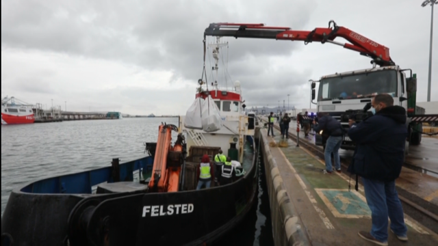 Interceptado un barco en Alxeciras con 7 toneladas de haxix