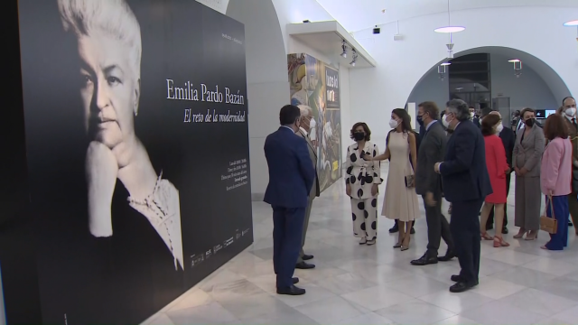A raíña Letizia inaugura unha mostra sobre Pardo Bazán na Biblioteca Nacional