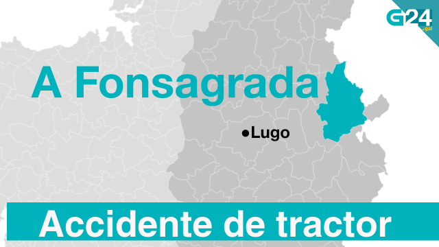 Ferido ao precipitarse co tractor por un terraplén na Fonsagrada