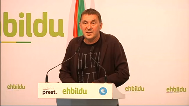 Otegi pide aos presos da ETA que se afilien a Bildu