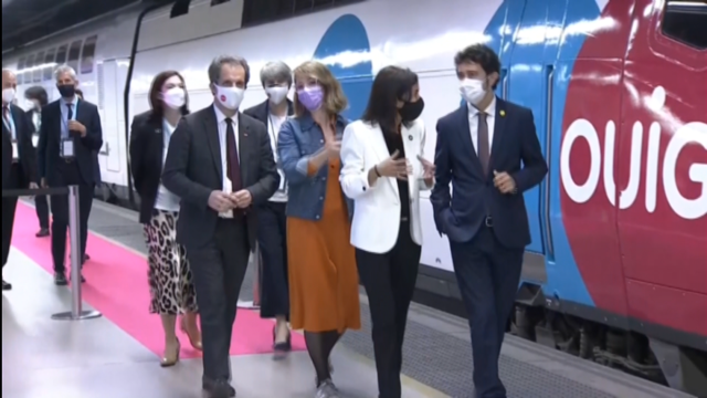 A francesa Ouigo estrea hoxe a liberación ferroviaria en España