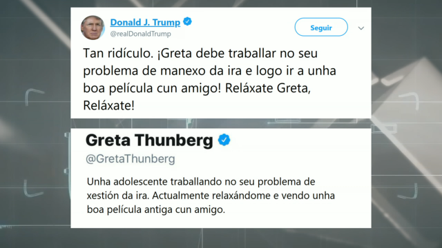 Trump insiste nos seus ataques a Greta Thumberg tras ser elexida personalidade do ano pola revista 'Time'