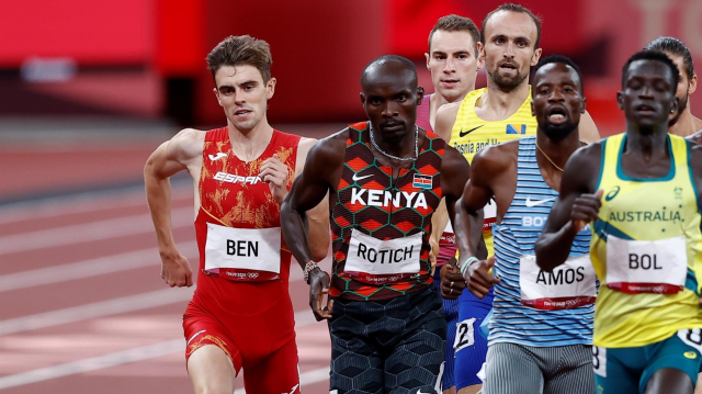Histórico quinto posto e diploma olímpico para Adrián Ben nos 800 metros