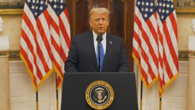 Trump reivindícase no seu discurso de despedida antes de deixar a Casa Branca