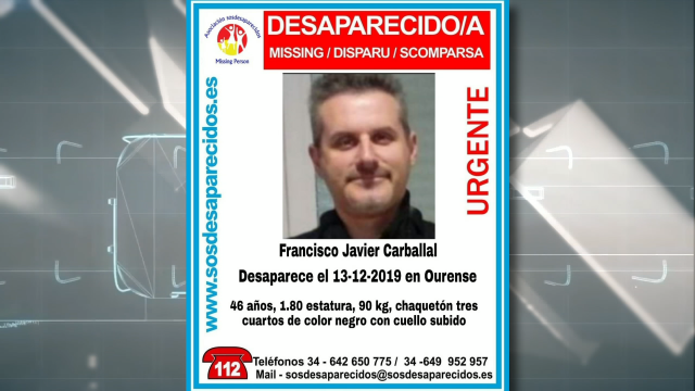 Localizado en Madrid o home desaparecido en Ourense desde o venres