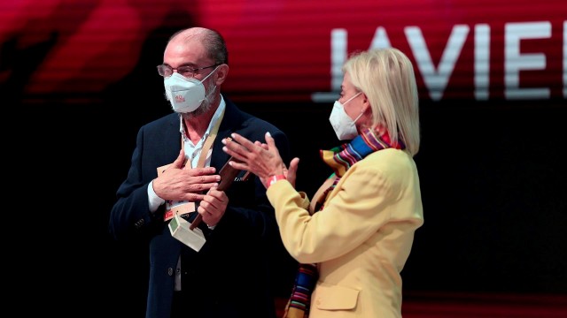 Javier Lambán non acode ao acto central do congreso do PSOE tras dar positivo en covid